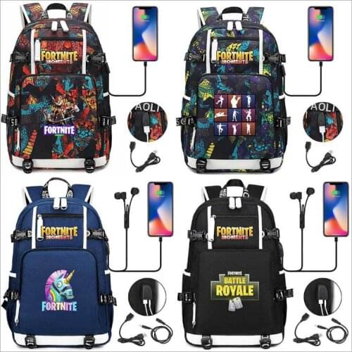 Fortnite Backpack Luminous School Bags For Teenagers Boys Girls Laptop Backpack Large Capacity Travel Mochila Escolar