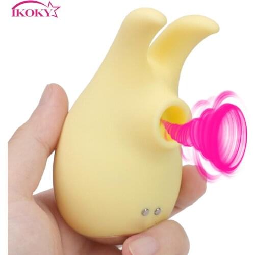 Sex Shop Nipple Clitoral Sucker Female Masturbation Rabbit Elf Sucking Vibrator 7 Speed Sex Toys for Women Clitoris Stimulation