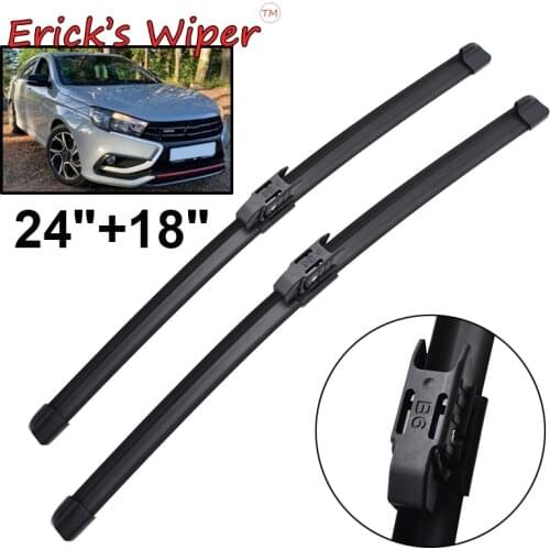Ericks Wiper LHD Front Wiper Blades For Lada Vesta 2019 2020 Windshield Windscreen Front Window 24"+18"