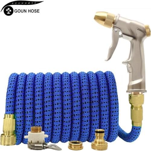 GOUN HOSE Telescopic Garden Hose Magic Hose For High-Pressure Car Washing In The EU Metal Spray Gun For Outdoor Garden Watering