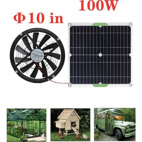 12V Silicon Solar Exhaust Fan Extractor Fan For Room Ventilation Silent Fan