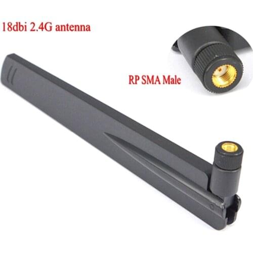 1PC LTE 4G 3G 18 Dbi 2.4Ghz WIFI Antenna RP SMA Male Universal Antennas Amplifier WLAN Router Antenne Connector Booster