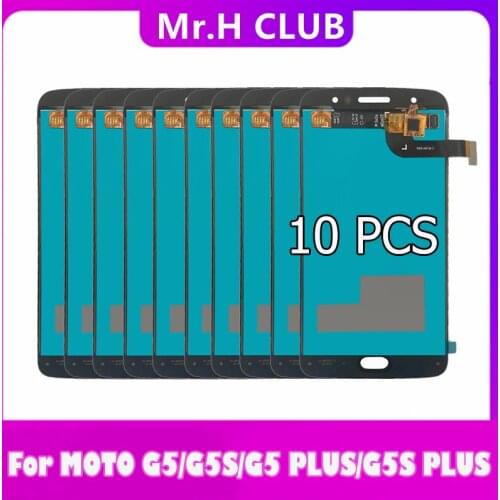 10 Pieces LCD For Motorola Moto G5S XT1794 G5 Plus XT1686 G5S PLUS XT1802 XT1803 LCD Display Touch Screen Assembly For moto G5