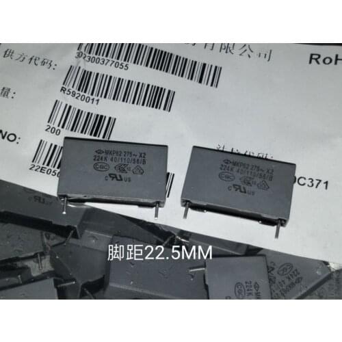 100% Home furnishings M10PCS KP62 X2 224K 275V 0.22UF 275VAC Thin film capacitor
