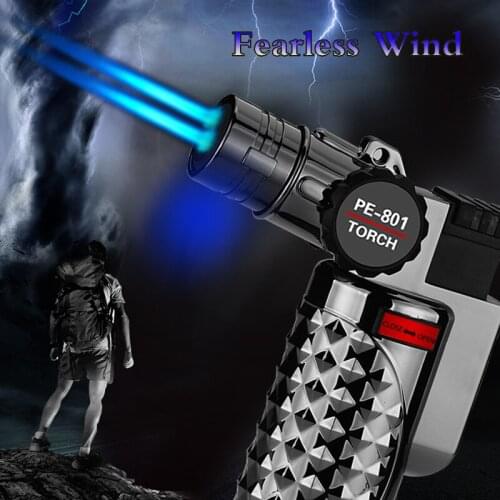 2021 New Windproof 1300 C Spray Gun Torch Turbo Lighter Outdoor BBQ Lighter Jet Butane Gas Cigarette Kitchen Metal Pipe Lighter