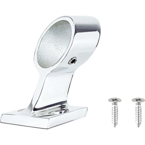 25mm/1" Marine Hand Rail Fitting 60 Degree Left End Stanchion Stainless Steel