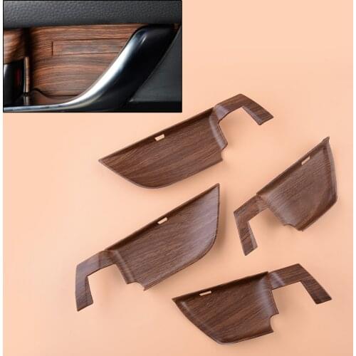 4pcs/Set Peach Wood Grain Car Interior Door Pull Handle Bowl Cover Trim Fit for Honda Accord 10th 2018 2019 2020