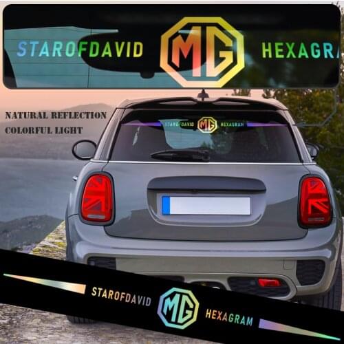 Car Reflective Laser Vinyl Sticker Decals Car Styling For Morris Garage MG3 TF ZR MG 3 5 6 7 ZS GS GT MG5 MG6 MG7 Accessories