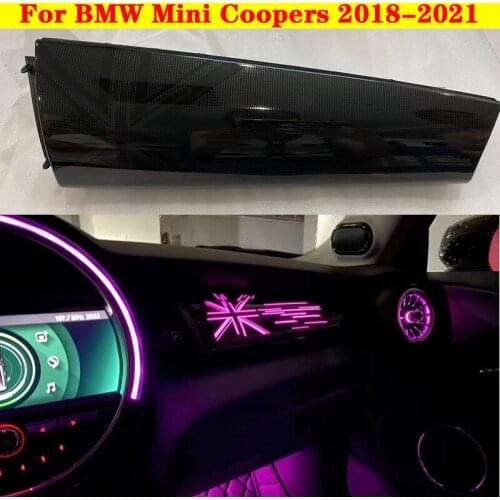 Ambient Light LED Decorative Dashboard Luminous Nozzle Co-pilot Atmosphere Lamp 12 colors For BMW Mini Coopers 2018-2021