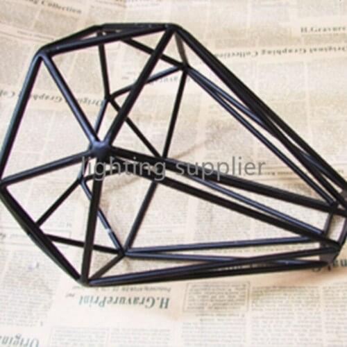 Diamond sharp black retro edison vintage edison cage lights ,wire lamp cage,DIY lampshade,Industrial lamp guard cage