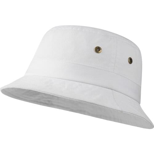 BOTVELA Cotton Twill Bucket Hats Unisex Short Brim Outdoor Summer Casual Cap Panama Hat
