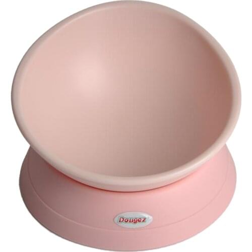 Slow Feeder Dog Bowls,Bulldog Bowl Anti-Slip Dog Cat Dish Detachable Rubber Dog Bowl Pet Sterile Tilted Pet Feeder Slope Base