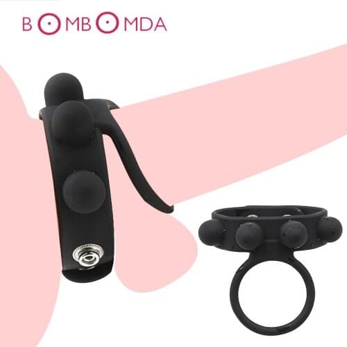 Soft Silicone Cock Ring Dick Sleev Adult Sex Toys for Men Delay Ejaculation Male Chastity Device Black Cock Ring Adult Products