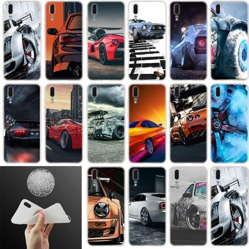 Soft Silicone Case Car Speed Yokohama drift For Huawei P40 P30 P20 Pro P10 Plus Lite P Samrt Z 2019 E 2020