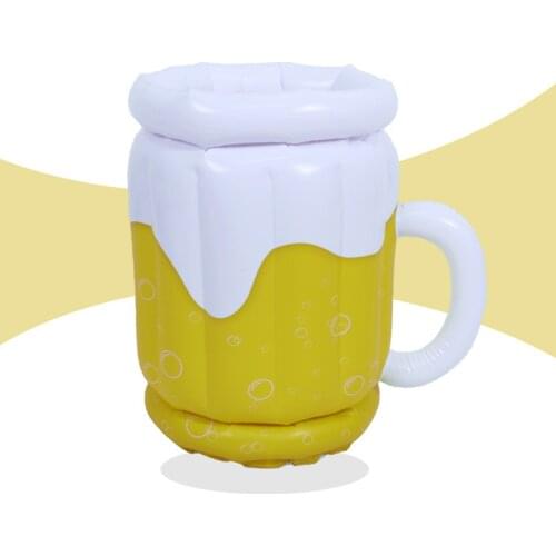 Inflatable Can Cooler Ice Bucket Beach Parties Decor Accessories Water Toy