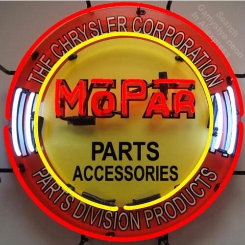 Neon Sign Mopa Circle neon Light Sign Parts Accessories Beer Pub Sign with Print Board Handcrafted Hotel Neon signs for sale