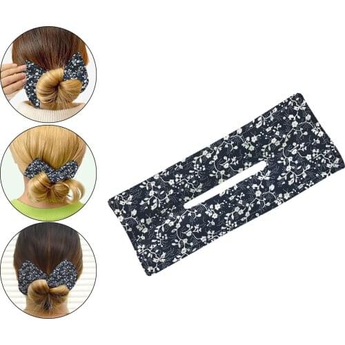 1pc Deft Bun Women Hair Styling Headband Hair Twist French Stylish Hair Bun Vintage Party Hair Styling Buns For Women