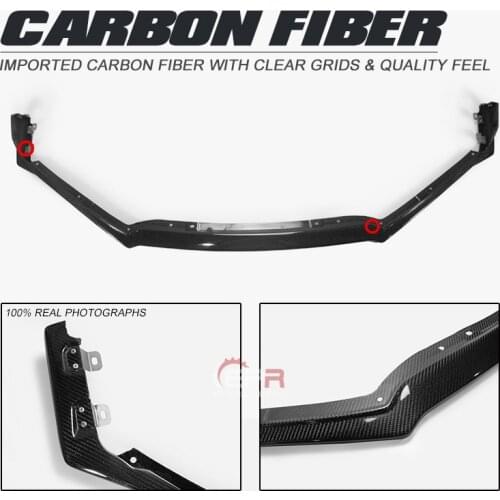 For Subaru BRZ FT86 GT86 FRS ZR Style Carbon Glossy Front Lip Bumper Splitter Under Spoiler Exterior Accessories kits