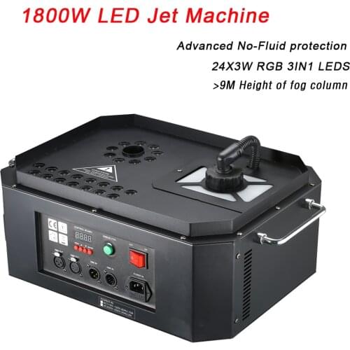Stage Professional LED Jet Machine With 24X3W RGB 3IN1 LED Special Effect Machine Fogger Smoke Machine For LED Light Home Party