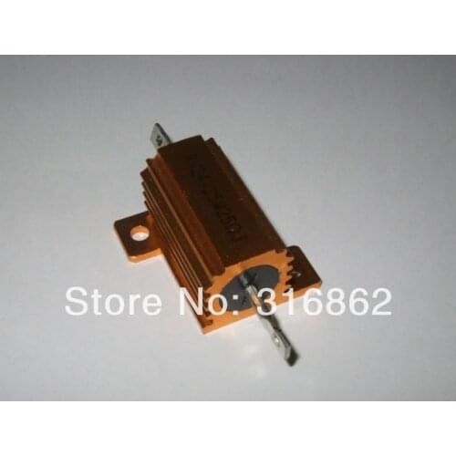 LED Load Resistor RX24 25W 20R 20OHM 10PCS/LOT Watt Power Metal Shell Case Wirewound Resistor Free Shipping