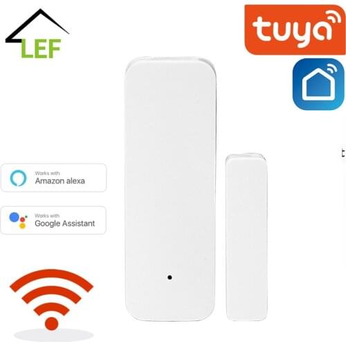 Tuya WiFi Door Sensor Door Open Closed Detectors WiFi App Notification Alert Security Alarm System Home Smart Spot Door Alarm