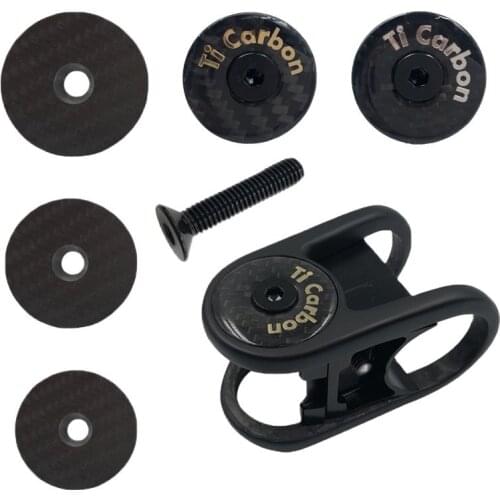 Superlight 7g Bicycle Stem full carbon Top Cap with Ti Screw For 28.6mm 1 1/8" Steerer Fork Tube Headset Cap