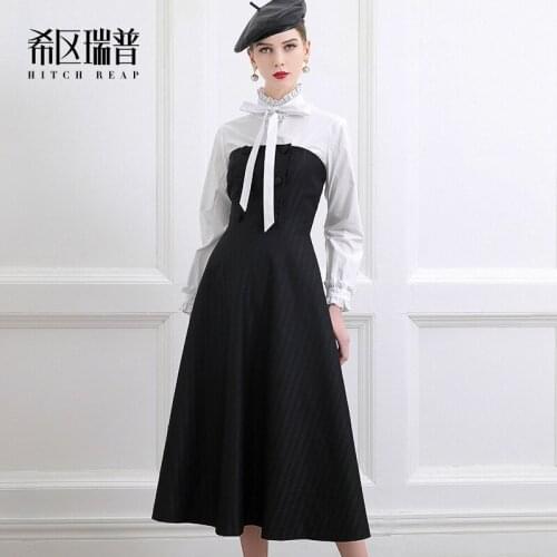 High End Skirt ChildrenS Autumn Winter Dress 2021 Early Spring Fashion Striped Bra Dress New YearS Dress Fairy