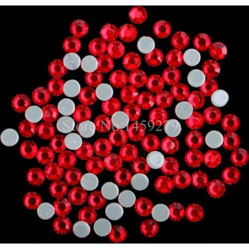 Top Quality! Red Siam SS6 to SS30 Hotfix Rhinestones Hot Fix Crystal Rhinestone Similar SWA Super Shine