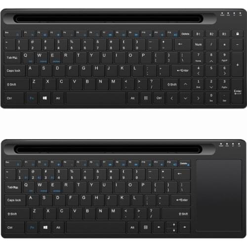 2.4G Wireless Bluetooth-compatible Keyboard With Touchpad Cradle Thin Numeric Keypad For Windows Desktop Laptop PC TV