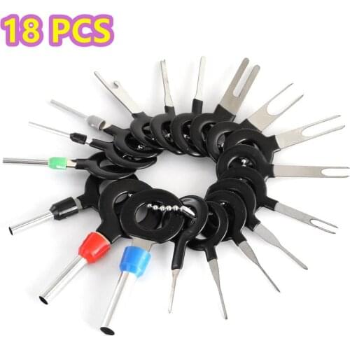 3/8/11/18/36/41PCS/Set Car Plug Terminal Extraction Pick Back Needle Wire Harness Connector Crimp Pin Auto Repair Tool