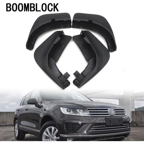 4pc Car Front Rear Mud Flaps Mud Flap Mudguards Fender For VW Volkswagen Touareg 2 Mk2 2011 2012 2013 2014 2015 2016 2017