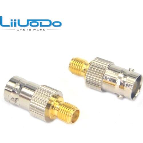 5 pieces\lot) SMA to BNC Female Gold Plated SMA Female to Nickle BNC Female RF Antenna Adapter Straight
