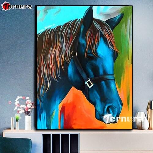 5D Diamond Painting Animal horse DIY cross stitches full square drill Gift Embroidery diamond Mosaic Rhinestone Home Decoration