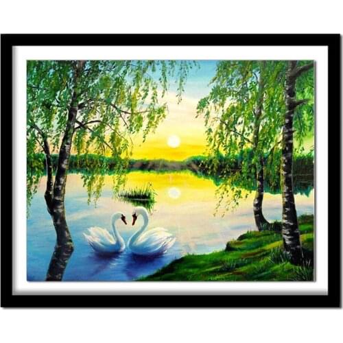 Diamant painting 5d diy diamond painting full square Diamond embroidery nature diamond round daimond painting 161DD