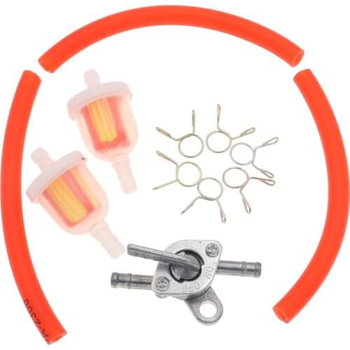 Tank Switch Gas Hose Line Fuel Filter With Clips For 47cc 49cc Chinese Mini Moto Quad ATV 4 Wheeler Dirt Pocket Bike Moped