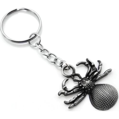 Brand New Fashion High Quality spider keychain Women key Ring Alloy Men keyholder Original Gift