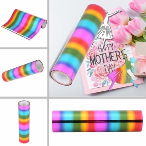 5mx15cm Colorful Hot Stamping Foil Roll Transfer Sheets For Hot Foil Plate DIY Scrapbooking Leathercraft Cards Making 2020 New