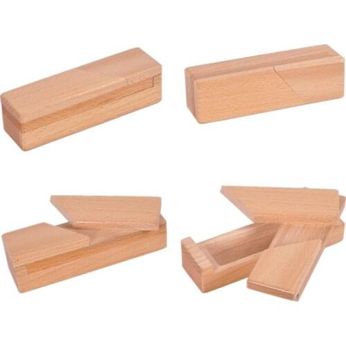 Wooden Brain Teaser Secret Opening Puzzle Box Magic Mysterious Box Gift Box Free Shipping
