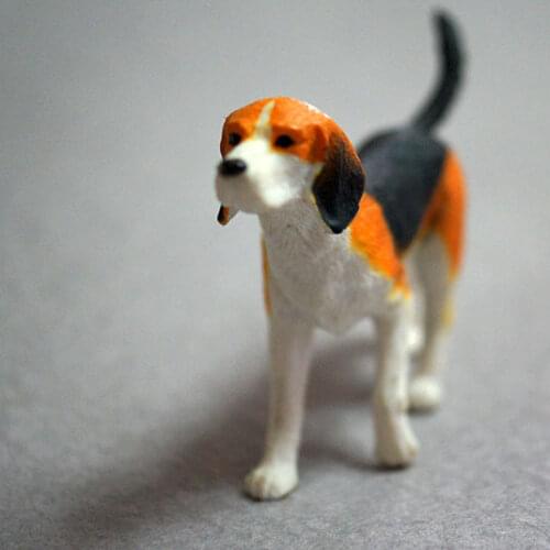 G05-X4547 children baby gift Toy 1:12 Dollhouse mini Furniture Miniature rement-Foxhound 1pcs