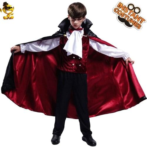 Child Halloween Cosplay Luxury Vampire Costume Kids Boy Children Day Stage Cotume New Year Gift
