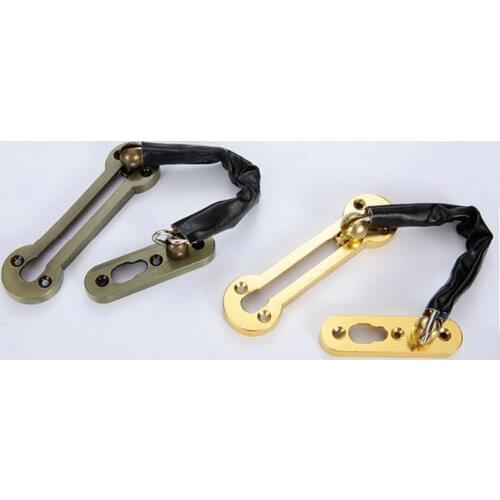 Door Bolts Stainless Steel Home Hotel Room Security Slide Bolt Door Chain Lock Guard Tone Door Bolt 1pc