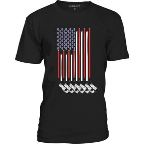 Cool Hockey Cotton O-Neck T-Shirts for ice Hockey High quality free shipping Vintage Short-Sleeve Mens Shirt TS1827