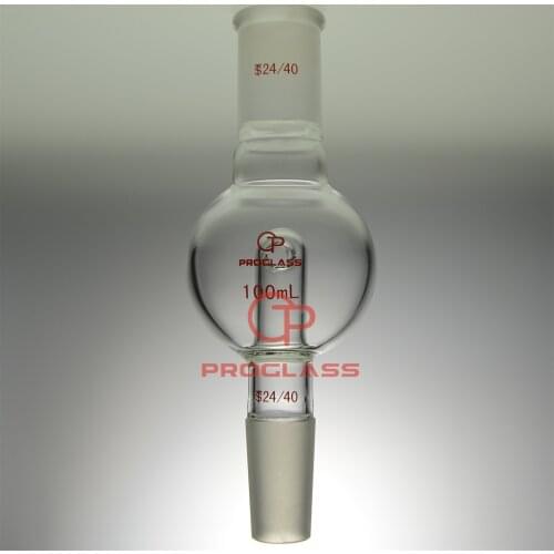 Laboratory Adapters Distilling,Trap,Anti-Splash,100mL 24/40 Top Joint,and 24/40 Bottom Joint