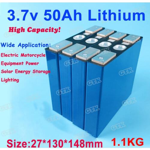 3.7v 50Ah lithium ion battery high rate 55Ah power cell for diy pack 24v 12v sightseeing coach/Lighting/Solar energy storage