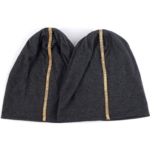 Fashion Knitted Warm Beanie Hat For Women Black Hats With Accessory Skullies Beanies Mask Striped Bonnet Soft Warm Thick Caps