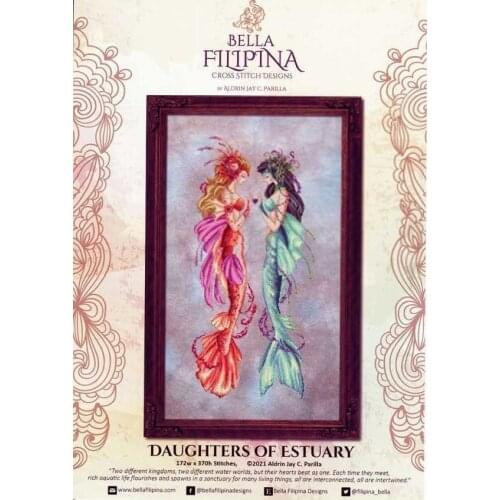 BF-Mermaid Sisters 41-77 Counted Cross Stitch Kit Cross stitch RS cotton with cross stitch Lobster and beer Holly Elf MD 148