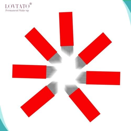 Newest Nano 0.18mm microblaidng needle V16 V18 V21 Shape tattoo needles with LOT NO. EXP date Eyeliner Microblade V-Shape needle