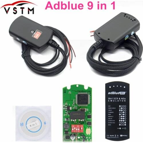 New Full Chip Adblue 9 IN 1 Upgrade Adblue 8 IN 1 8in1 For 9 Trucks Ad Blue Emulator Heavy Duty No Need Any Software
