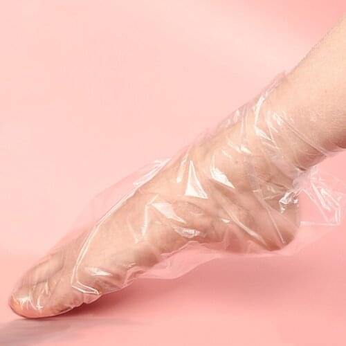 100PCS Transprent Disposable Foot Bags Detox SPA Covers Pedicure Prevent Infection Remove Chapped Foot Care Tools Bath Wipe