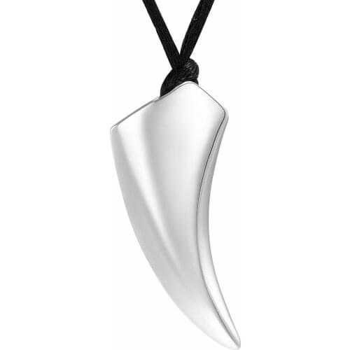 IJD9918 Ash Necklace Ivory Stainless Steel Funeral Jewelry Loss Of Pet Cremation Urn Jewelry Ashes Holder Necklace Engravable
